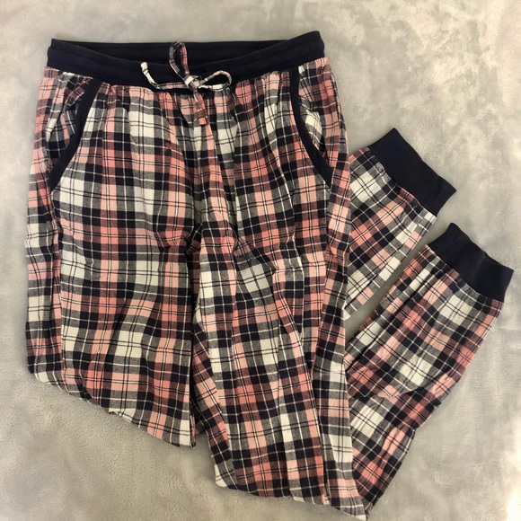 la Vie en Rose Navy Blue, Pink, & White Pyjama Bottoms Size S - Picture 2 of 7